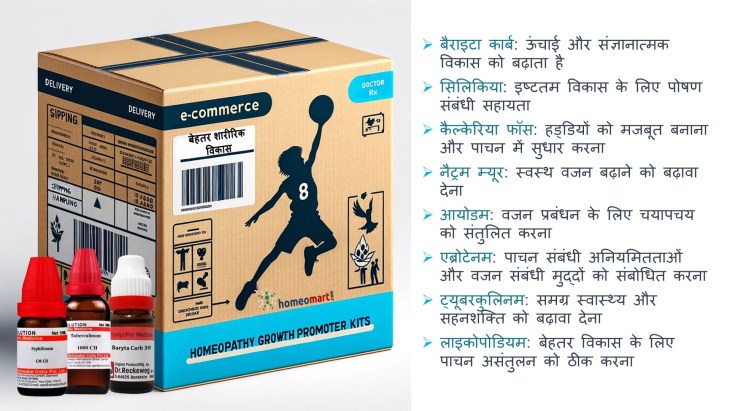 शरीर वृद्धि प्रवर्तक होम्योपैथी अनुपूरक