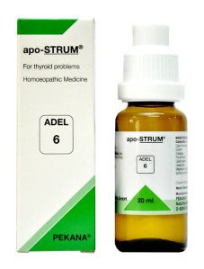 Adel 6 Apo-Strum Drops for Thyroid problem in hindi thaayaroyad sambandhee rogon ke lie dawa