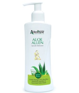 Allenayur herbals aloe allen ayurvedic medicament body lotion in hindi