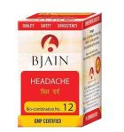 Bjain Biocombination no 12 tablets for headache in hindi