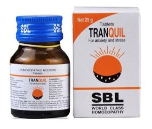 SBL Tranquil Tablets in Hindi, Homeopathy medicine for Anxiety and stress, restlessness