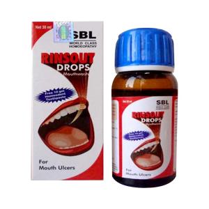 SBL Rinsout Drops in Hindi muh ke chale mouth ulcers