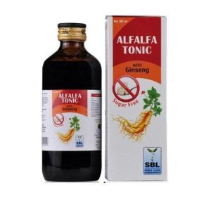 SBL Alfalfa-Tonic-Fortified-With-Ginseng in Hindi Sugar Free medicine