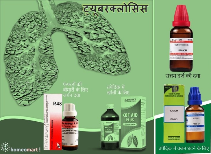 टीबी के इलाज तपेदिक के लिए होम्योपैथी दवाएं