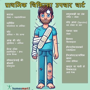होम्योपैथिक प्राथमिक उपचार (First Aid Remedies in Hindi)